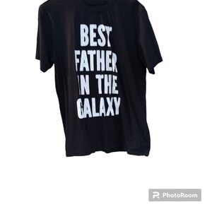 Best Father Graphic Tee Shirt In The Galaxy Fathers Day